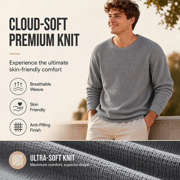 Men's V-Neck Knit Sweater