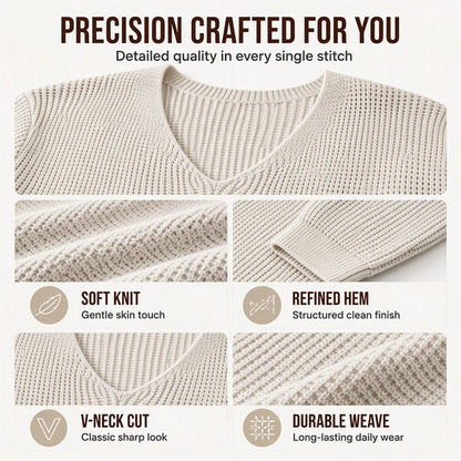 Men's V-Neck Knit Sweater
