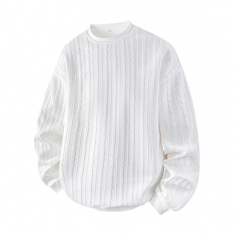 Men's Cable Knit Crewneck Sweater