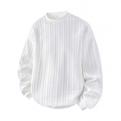 Men's Cable Knit Crewneck Sweater