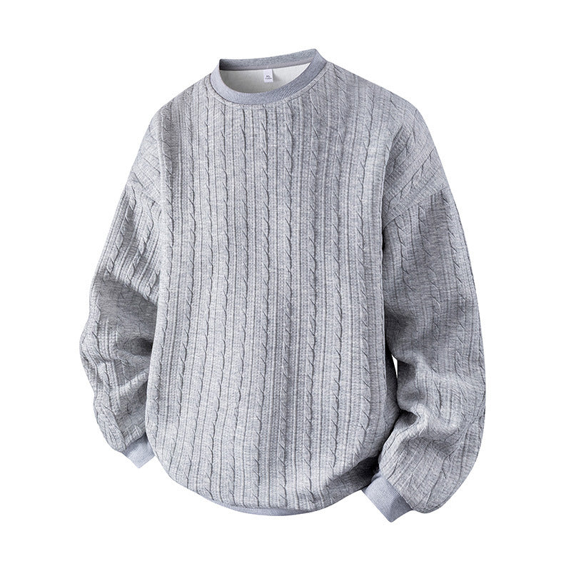 Men's Cable Knit Crewneck Sweater