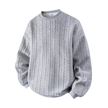 Men's Cable Knit Crewneck Sweater