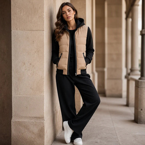 Women's Hooded Color-Block Jacket