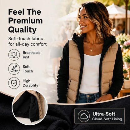 Women's Hooded Color-Block Jacket