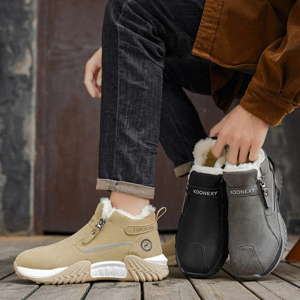 Men's Fleece-Lined Side-Zip Boots