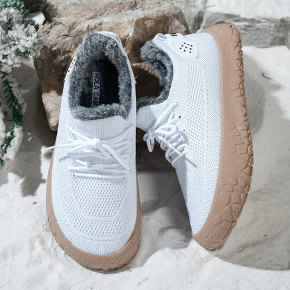 Women's Knit Lace-Up Casual Sneakers