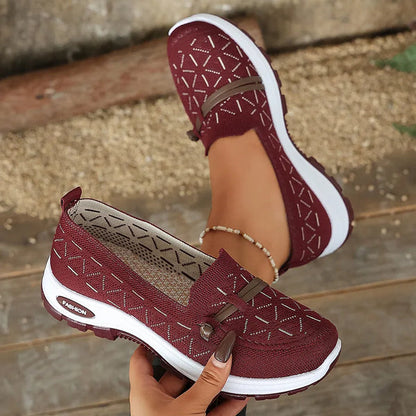 Women's Knit Slip-On Casual Loafers