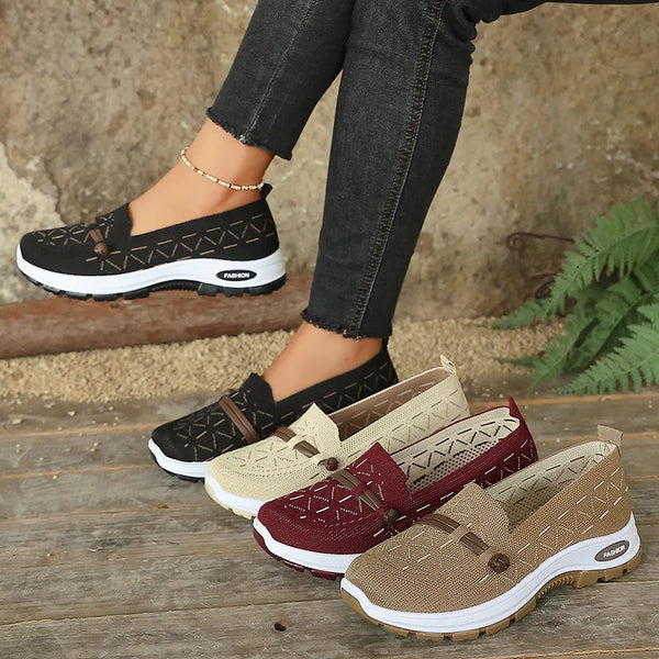 Women's Knit Slip-On Casual Loafers