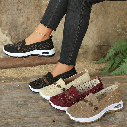 Women's Knit Slip-On Casual Loafers