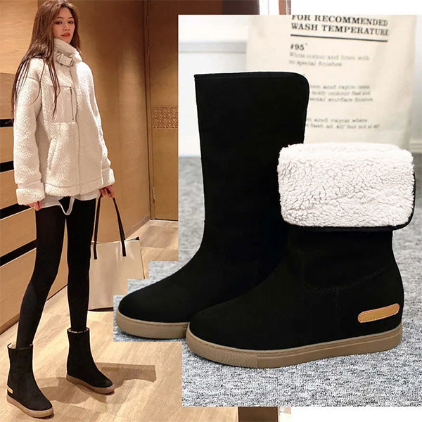 Women's Fold-Over Faux Fur Boots