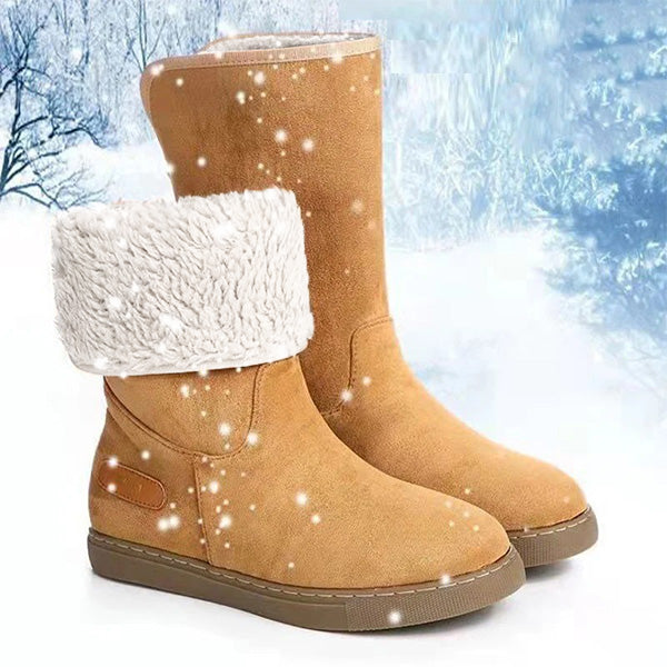 Women's Fold-Over Faux Fur Boots