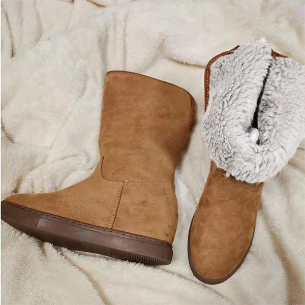 Women's Fold-Over Faux Fur Boots