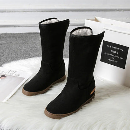 Women's Fold-Over Faux Fur Boots