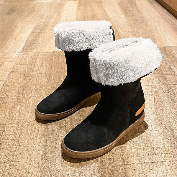 Women's Fold-Over Faux Fur Boots