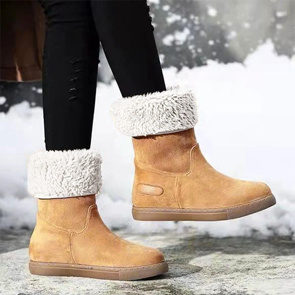 Women's Fold-Over Faux Fur Boots
