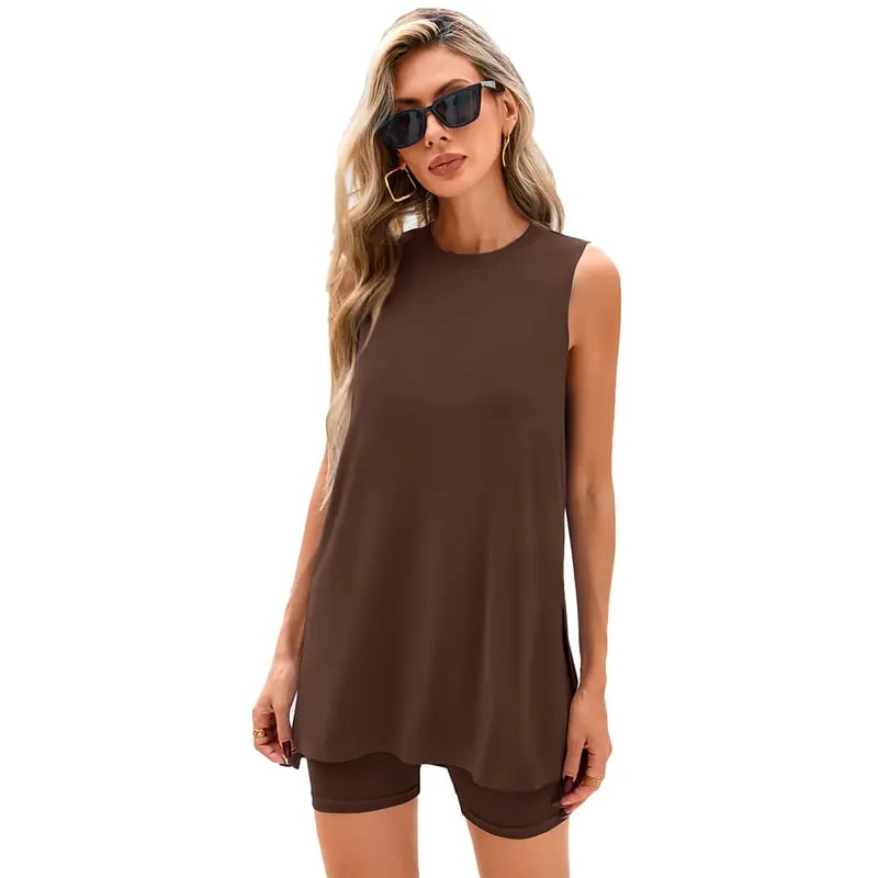 Women's Sleeveless Top and Shorts Set