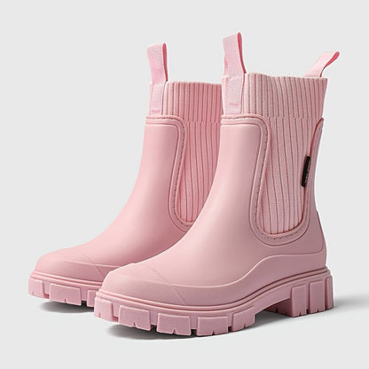 Women's Ribbed Chelsea Rain Boots