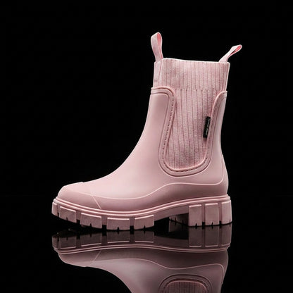 Women's Ribbed Chelsea Rain Boots