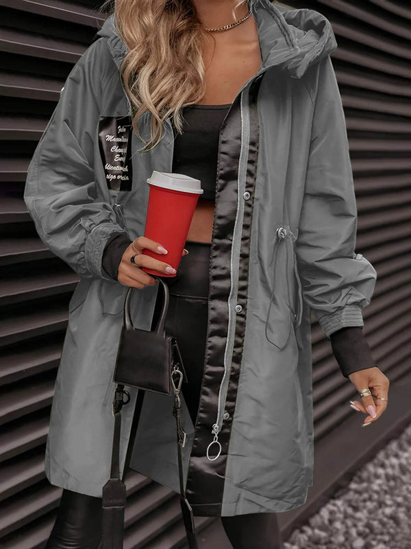 Women's Hooded Longline Parka Jacket
