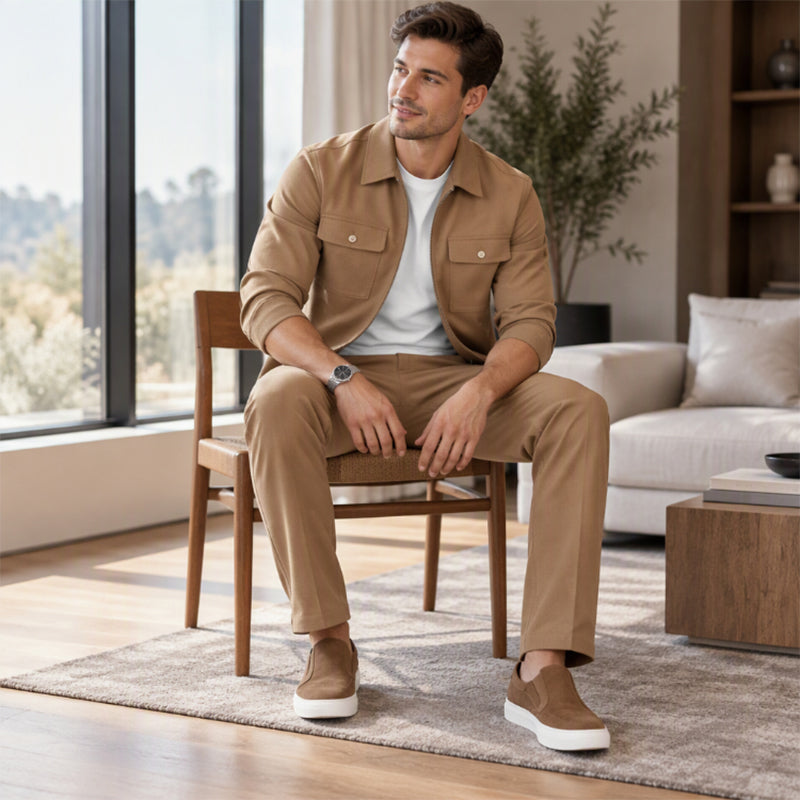 Men's Smart Casual Jacket and Pants Set