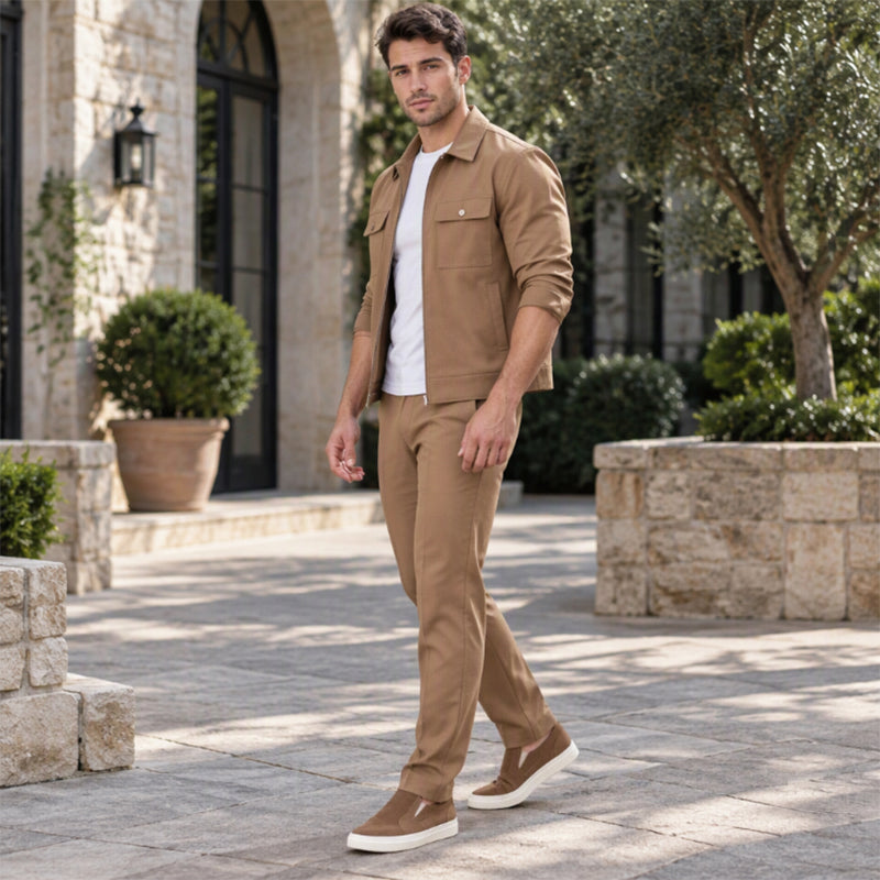 Men's Smart Casual Jacket and Pants Set