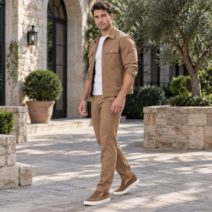 Men's Smart Casual Jacket and Pants Set