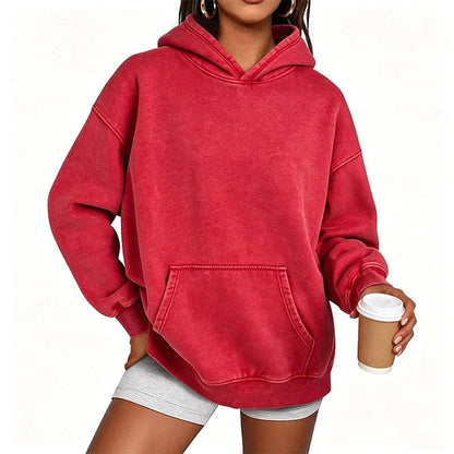 Unisex Oversized Washed Pullover Hoodie