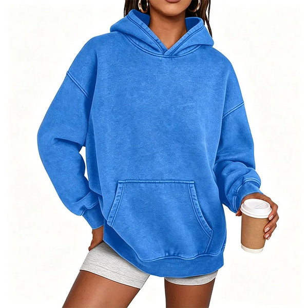 Unisex Oversized Washed Pullover Hoodie
