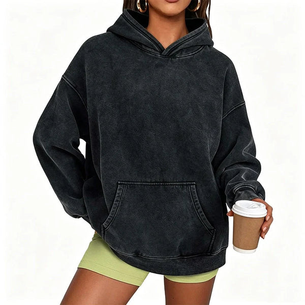 Unisex Oversized Washed Pullover Hoodie
