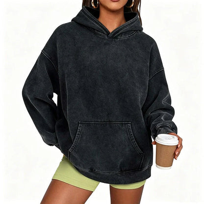 Unisex Oversized Washed Pullover Hoodie