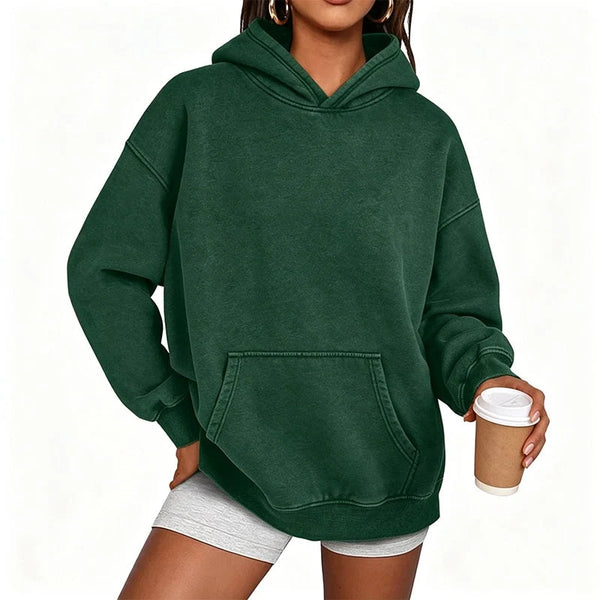 Unisex Oversized Washed Pullover Hoodie