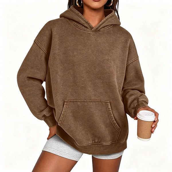 Unisex Oversized Washed Pullover Hoodie