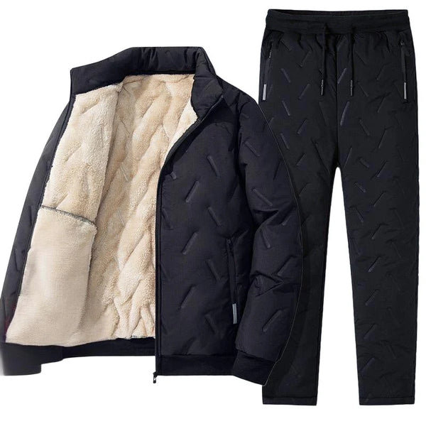 Men's Fleece-Lined Jacket and Pants Set