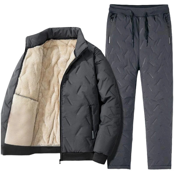 Men's Fleece-Lined Jacket and Pants Set