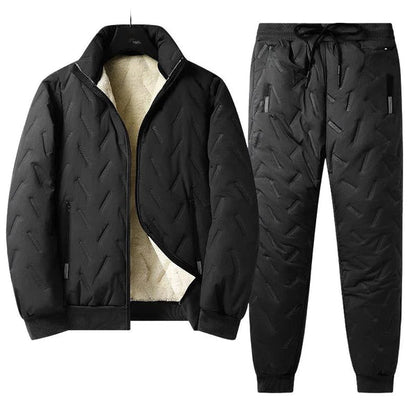 Men's Fleece-Lined Jacket and Pants Set