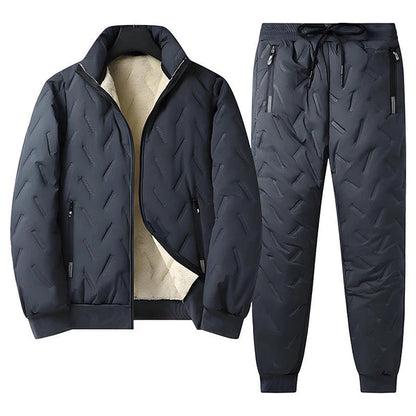 Men's Fleece-Lined Jacket and Pants Set