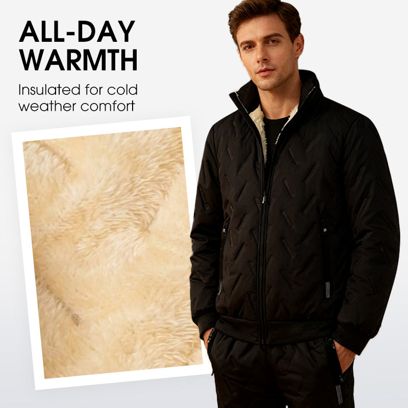 Men's Fleece-Lined Jacket and Pants Set