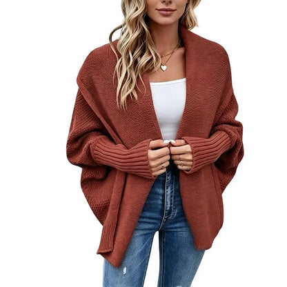 Women's Oversized Batwing Knit Cardigan