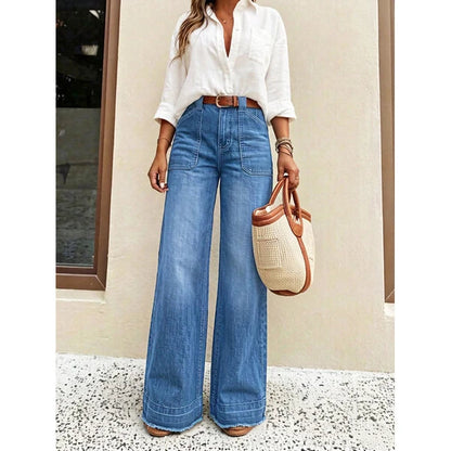 Women's High-Rise Wide-Leg Jeans