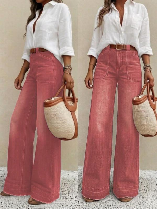 Women's High-Rise Wide-Leg Jeans