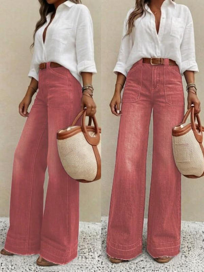 Women's High-Rise Wide-Leg Jeans
