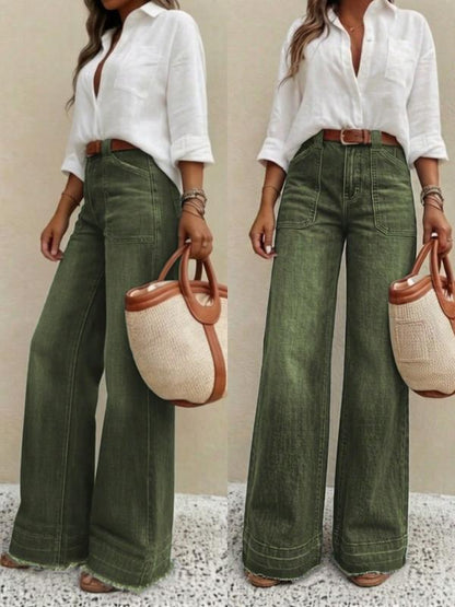 Women's High-Rise Wide-Leg Jeans