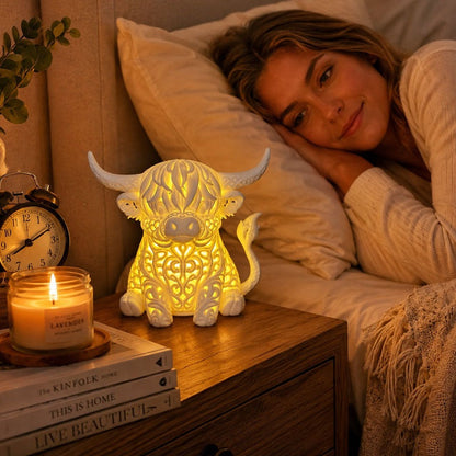 Highland Cow Decorative Table Lamp