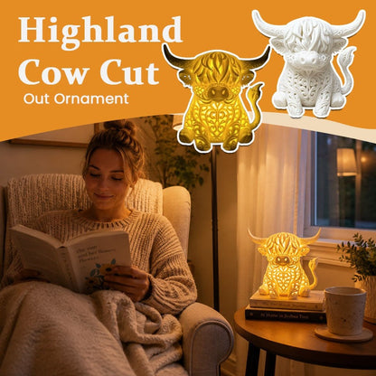 Highland Cow Decorative Table Lamp
