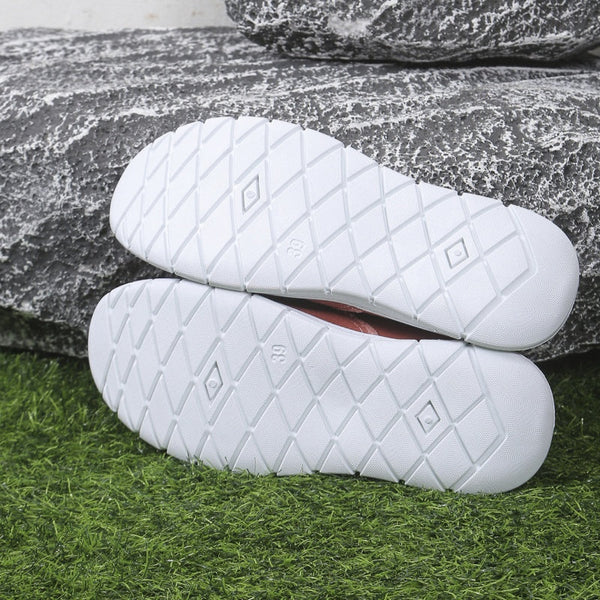 Women's Distressed Canvas Slip-On Loafers