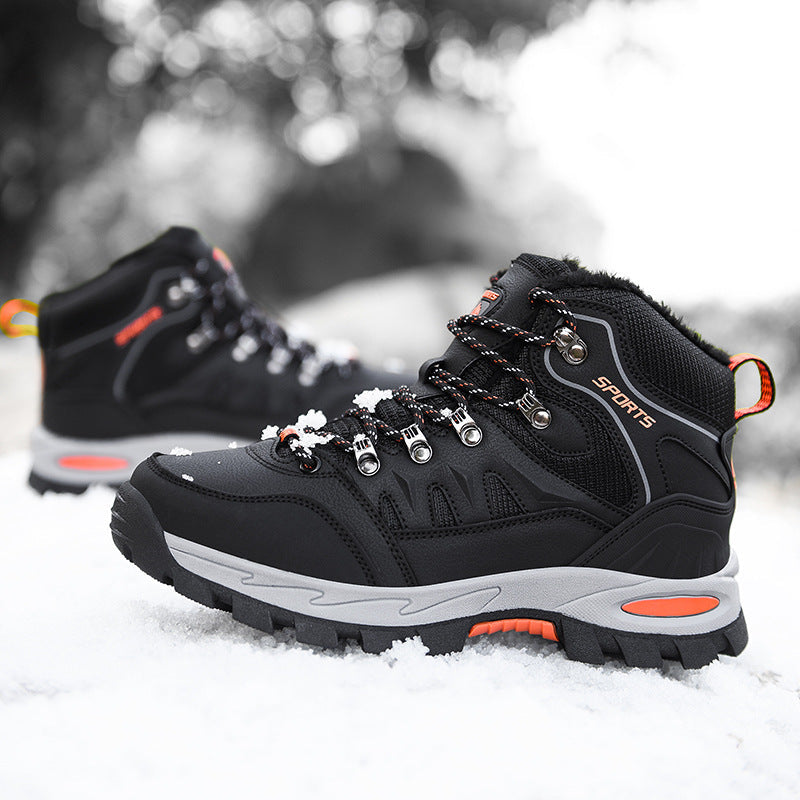 Unisex Mid-Top Lace-Up Hiking Boots