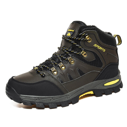 Unisex Mid-Top Lace-Up Hiking Boots