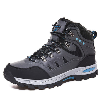 Unisex Mid-Top Lace-Up Hiking Boots
