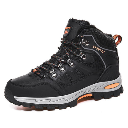 Unisex Mid-Top Lace-Up Hiking Boots