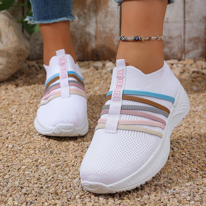 Women's Knit Slip-On Walking Sneakers
